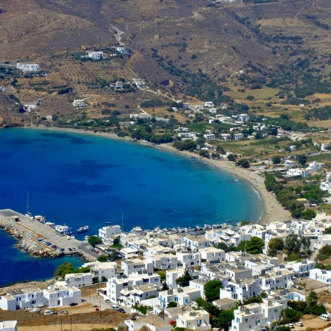 View of Aegiali Bay, Amorgos